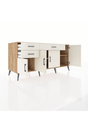 Kronos Konsol 3 Raflı 3 Çekmeceli 4 Kapaklı 176x59x83 - S610M025V22C