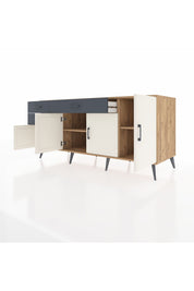 Kronos Konsol 3 Raflı 3 Çekmeceli 4 Kapaklı 176x59x83 - S610M025V23C