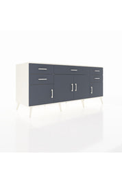 Kronos Konsol Tek Raflı 5 Çekmeceli 4 Kapaklı 176x59x83 - S610M026V08C