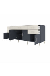 Kronos Konsol Tek Raflı 5 Çekmeceli 4 Kapaklı 176x59x83 - S610M026V16C