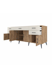 Kronos Konsol Tek Raflı 5 Çekmeceli 4 Kapaklı 176x59x83 - S610M026V19C