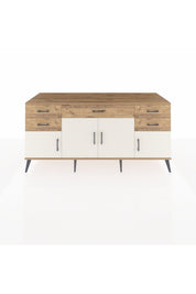 Kronos Konsol Tek Raflı 5 Çekmeceli 4 Kapaklı 176x59x83 - S610M026V24C
