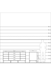 Kronos Konsol 6 Raflı 4 Çekmeceli 176x59x83 - S610M027V02C