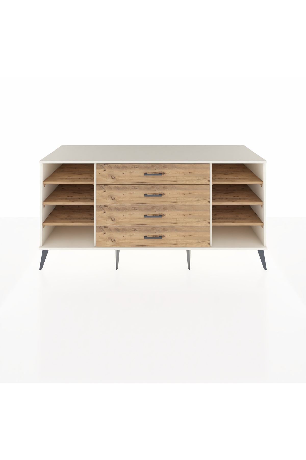 Kronos Konsol 6 Raflı 4 Çekmeceli 176x59x83 - S610M027V03C