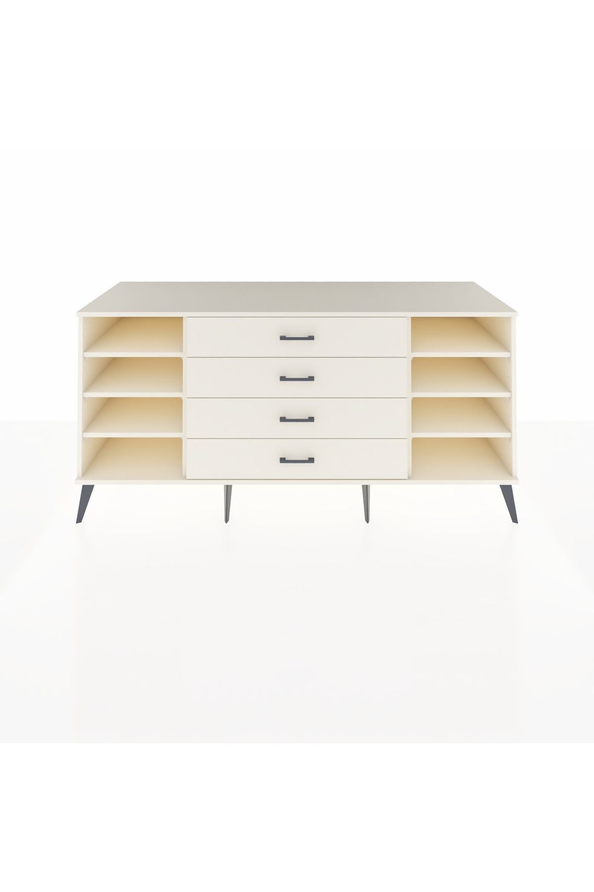 Kronos Konsol 6 Raflı 4 Çekmeceli 176x59x83 - S610M027V04C