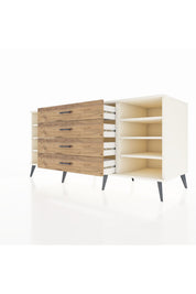 Kronos Konsol 6 Raflı 4 Çekmeceli 176x59x83 - S610M027V06C