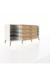 Kronos Konsol 6 Raflı 4 Çekmeceli 176x59x83 - S610M027V09C
