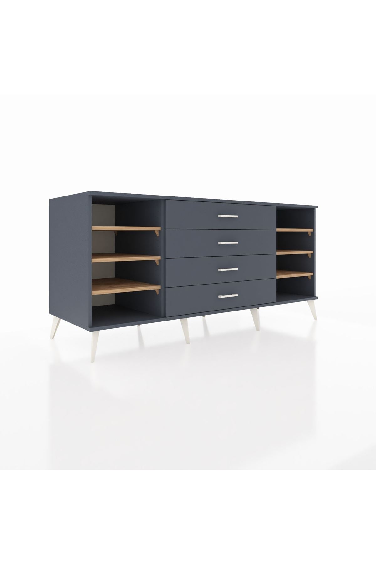 Kronos Konsol 6 Raflı 4 Çekmeceli 176x59x83 - S610M027V11C