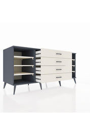 Kronos Konsol 6 Raflı 4 Çekmeceli 176x59x83 - S610M027V13C