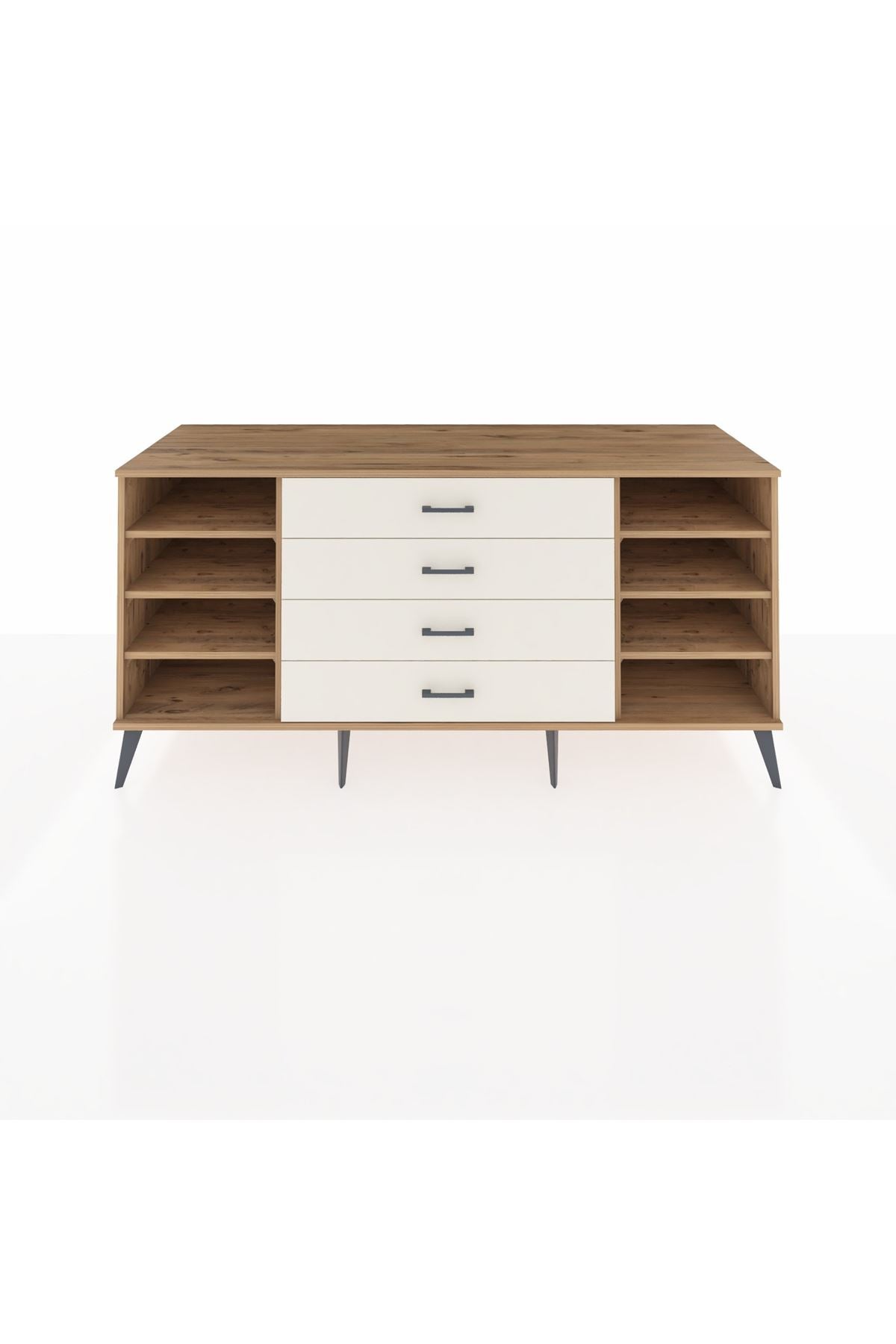 Kronos Konsol 6 Raflı 4 Çekmeceli 176x59x83 - S610M027V19C