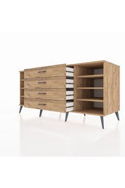 Kronos Konsol 6 Raflı 4 Çekmeceli 176x59x83 - S610M027V21C