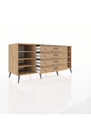 Kronos Konsol 6 Raflı 4 Çekmeceli 176x59x83 - S610M027V21C