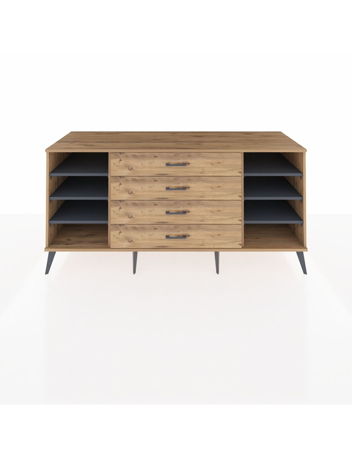 Kronos Konsol 6 Raflı 4 Çekmeceli 176x59x83 - S610M027V27C