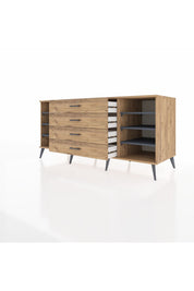 Kronos Konsol 6 Raflı 4 Çekmeceli 176x59x83 - S610M027V27C
