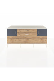 Kronos Konsol 2 Raflı 5 Çekmeceli 2 Kapaklı 176x59x83 - S610M029V09C