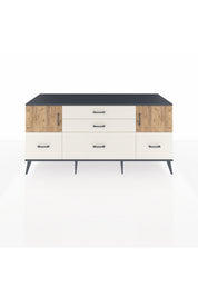 Kronos Konsol 2 Raflı 5 Çekmeceli 2 Kapaklı 176x59x83 - S610M029V10C