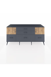 Kronos Konsol 2 Raflı 5 Çekmeceli 2 Kapaklı 176x59x83 - S610M029V11C