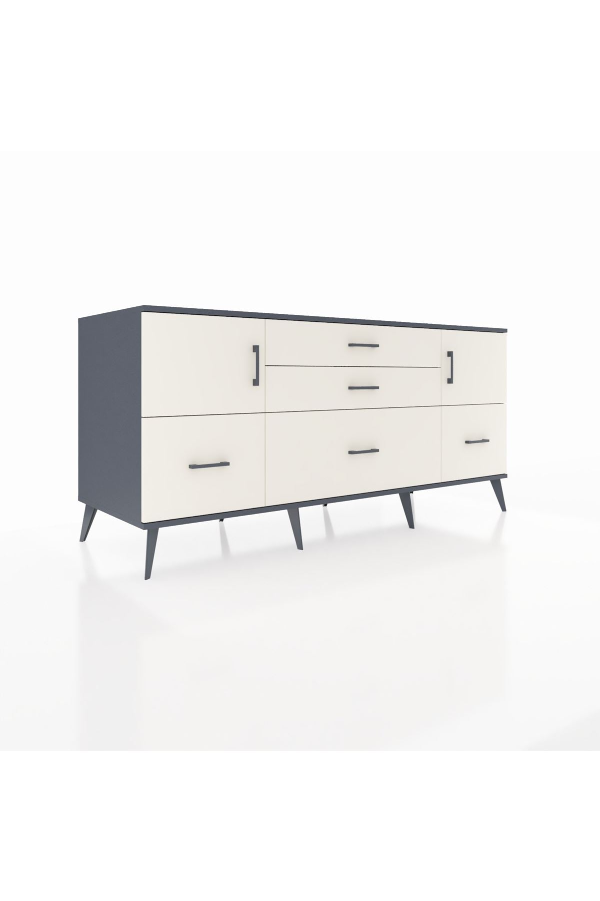 Kronos Konsol 2 Raflı 5 Çekmeceli 2 Kapaklı 176x59x83 - S610M029V13C