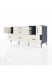 Kronos Konsol 2 Raflı 5 Çekmeceli 2 Kapaklı 176x59x83 - S610M029V13C
