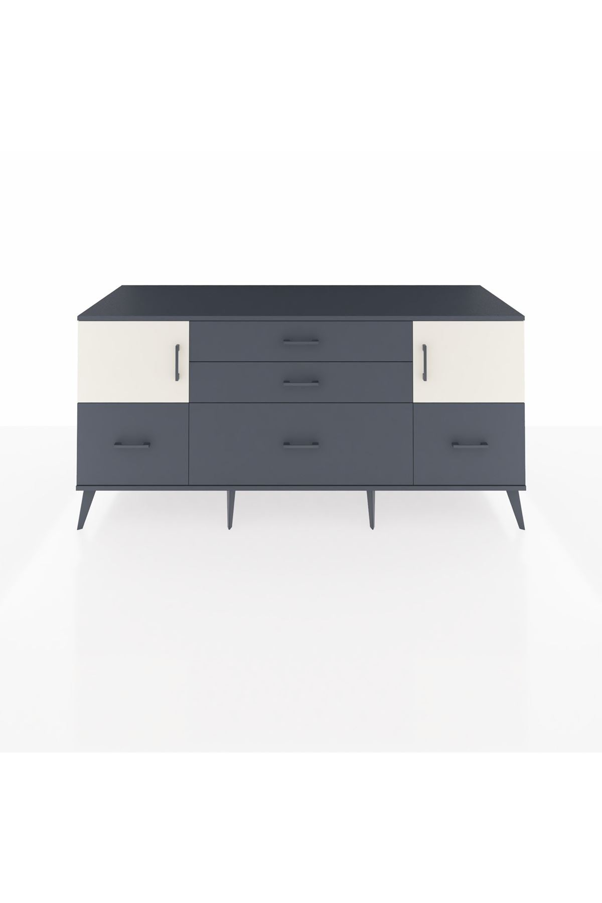 Kronos Konsol 2 Raflı 5 Çekmeceli 2 Kapaklı 176x59x83 - S610M029V14C