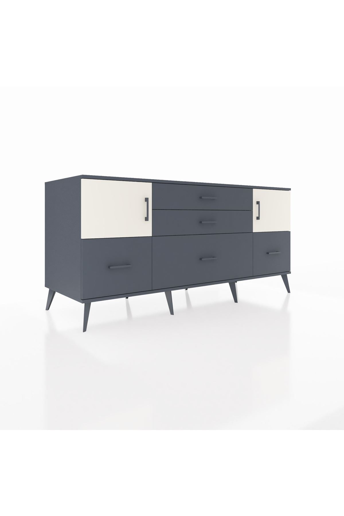 Kronos Konsol 2 Raflı 5 Çekmeceli 2 Kapaklı 176x59x83 - S610M029V14C