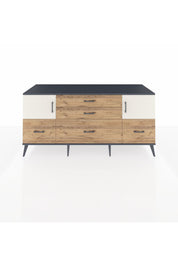 Kronos Konsol 2 Raflı 5 Çekmeceli 2 Kapaklı 176x59x83 - S610M029V15C