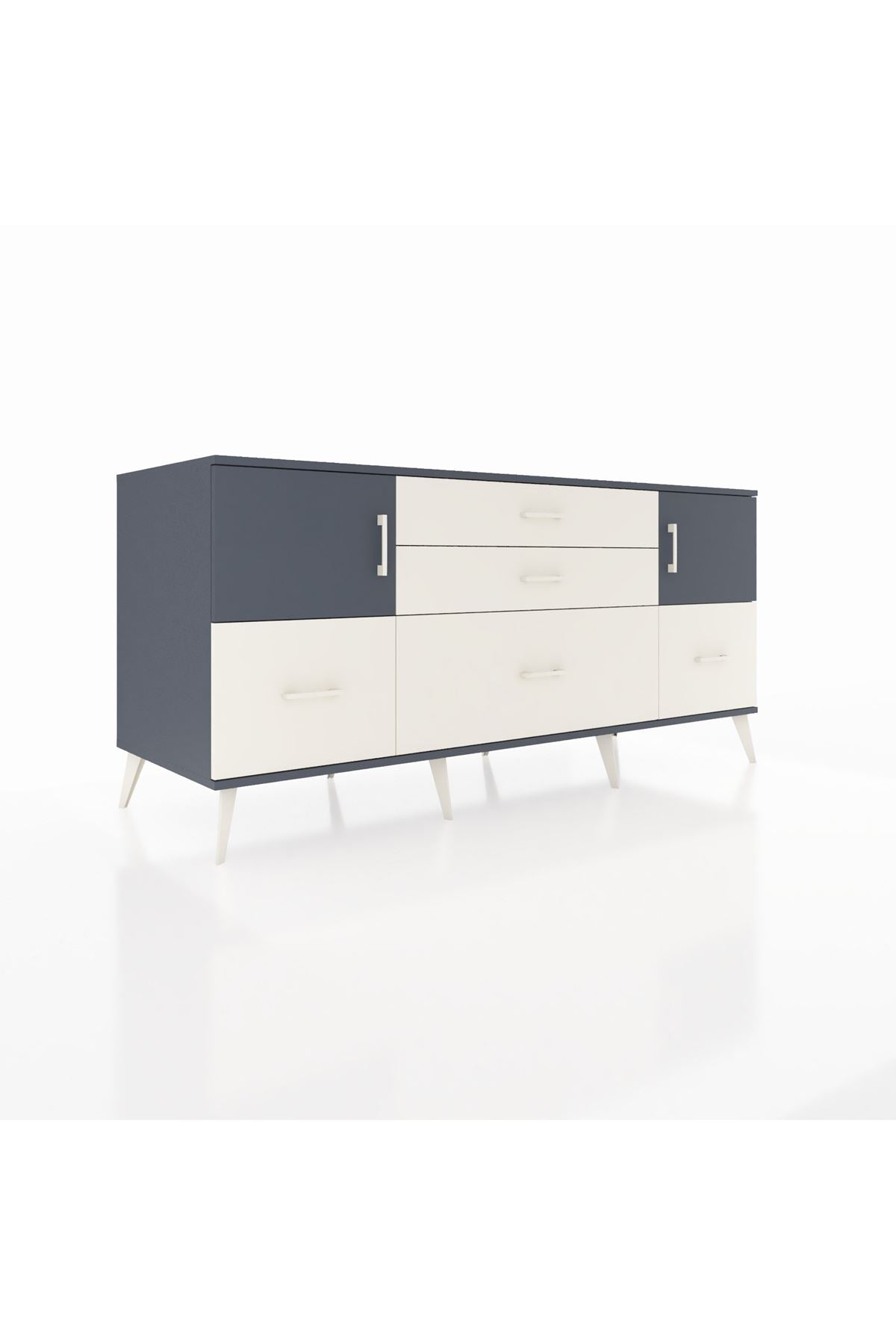 Kronos Konsol 2 Raflı 5 Çekmeceli 2 Kapaklı 176x59x83 - S610M029V16C