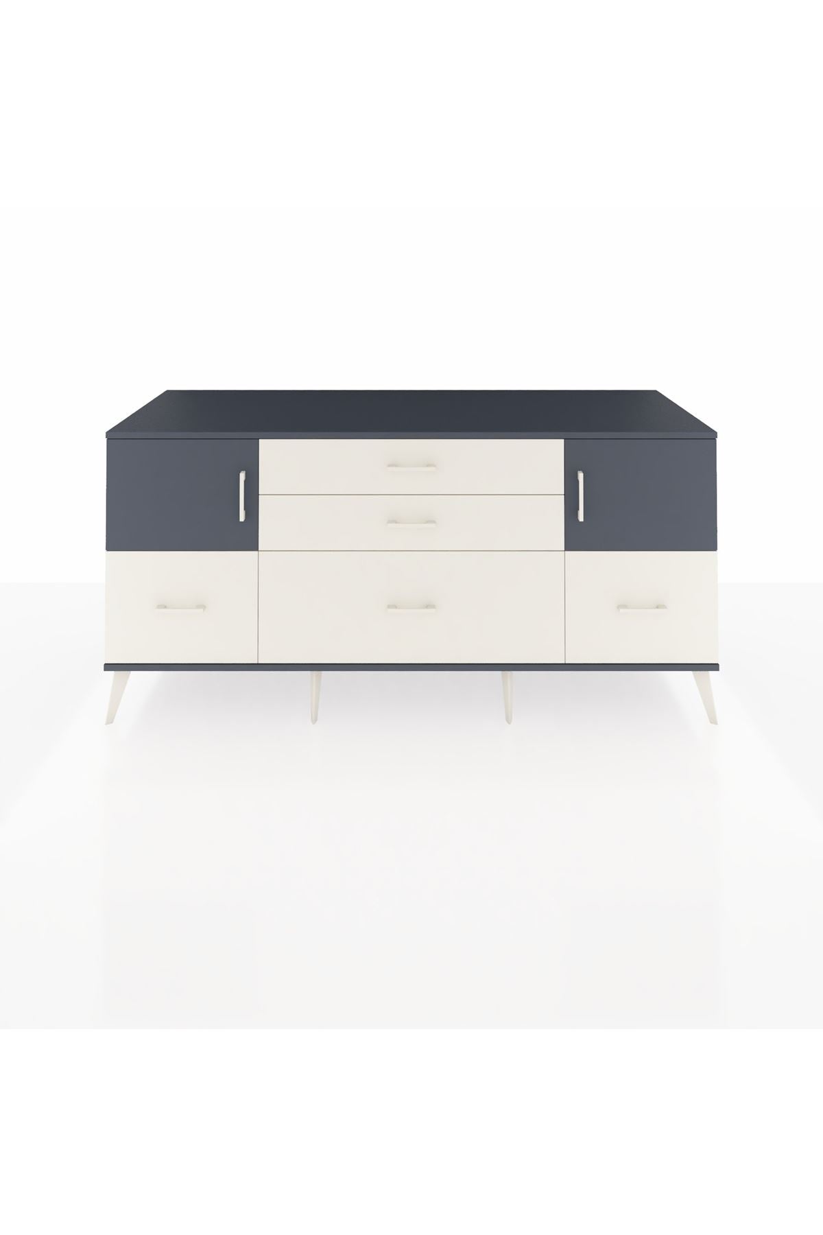 Kronos Konsol 2 Raflı 5 Çekmeceli 2 Kapaklı 176x59x83 - S610M029V16C