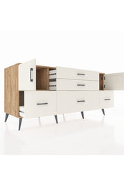 Kronos Konsol 2 Raflı 5 Çekmeceli 2 Kapaklı 176x59x83 - S610M029V22C