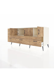 Kronos Konsol 2 Raflı 5 Çekmeceli 3 Kapaklı 176x59x83 - S610M030V03C