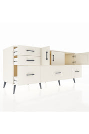 Kronos Konsol 2 Raflı 5 Çekmeceli 3 Kapaklı 176x59x83 - S610M030V04C