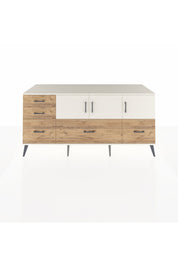 Kronos Konsol 2 Raflı 5 Çekmeceli 3 Kapaklı 176x59x83 - S610M030V06C