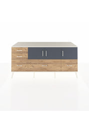 Kronos Konsol 2 Raflı 5 Çekmeceli 3 Kapaklı 176x59x83 - S610M030V09C
