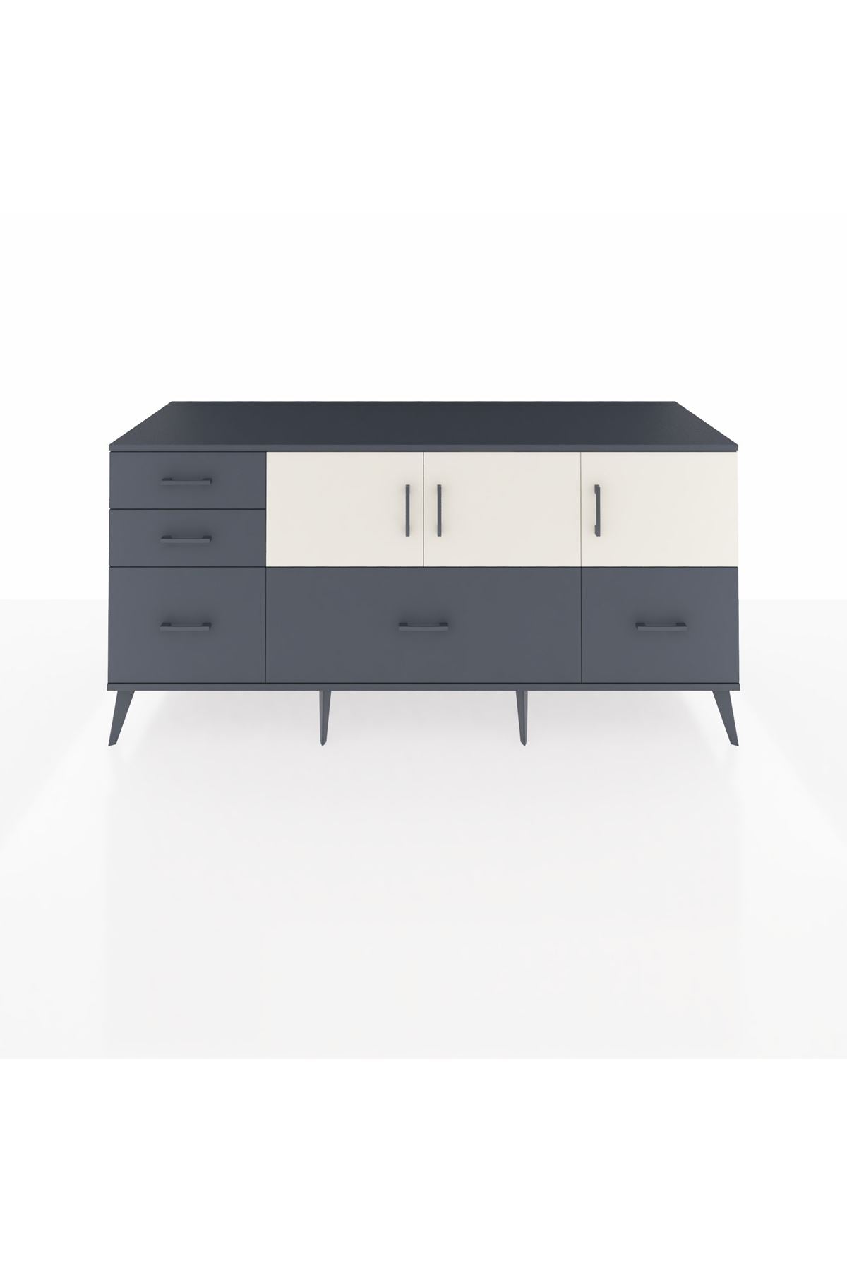 Kronos Konsol 2 Raflı 5 Çekmeceli 3 Kapaklı 176x59x83 - S610M030V14C