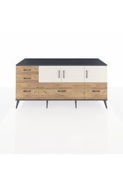 Kronos Konsol 2 Raflı 5 Çekmeceli 3 Kapaklı 176x59x83 - S610M030V15C