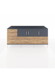 Kronos Konsol 2 Raflı 5 Çekmeceli 3 Kapaklı 176x59x83 - S610M030V18C