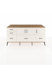 Kronos Konsol 2 Raflı 5 Çekmeceli 3 Kapaklı 176x59x83 - S610M030V22C