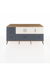 Kronos Konsol 2 Raflı 5 Çekmeceli 3 Kapaklı 176x59x83 - S610M030V23C
