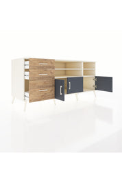 Kronos Konsol 4 Raflı 3 Çekmeceli 3 Kapaklı 176x59x83 - S610M031V09C