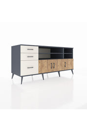 Kronos Konsol 4 Raflı 3 Çekmeceli 3 Kapaklı 176x59x83 - S610M031V10C