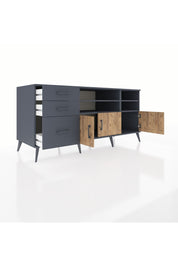 Kronos Konsol 4 Raflı 3 Çekmeceli 3 Kapaklı 176x59x83 - S610M031V11C