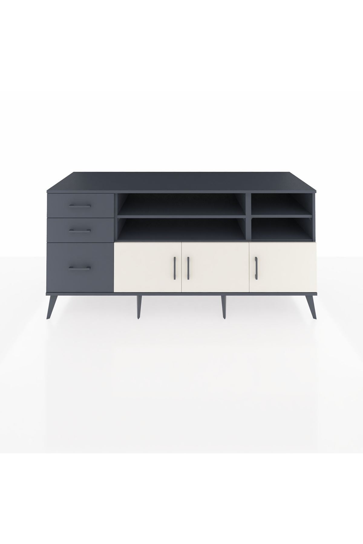 Kronos Konsol 4 Raflı 3 Çekmeceli 3 Kapaklı 176x59x83 - S610M031V14C