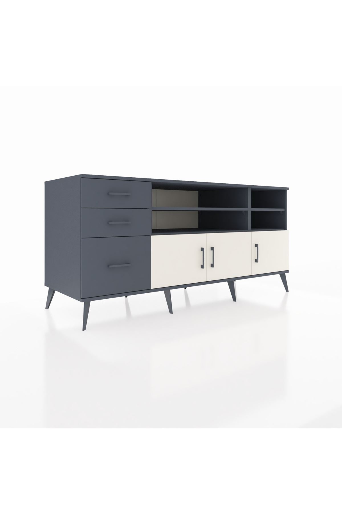 Kronos Konsol 4 Raflı 3 Çekmeceli 3 Kapaklı 176x59x83 - S610M031V14C