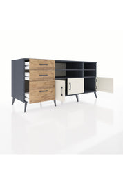 Kronos Konsol 4 Raflı 3 Çekmeceli 3 Kapaklı 176x59x83 - S610M031V15C