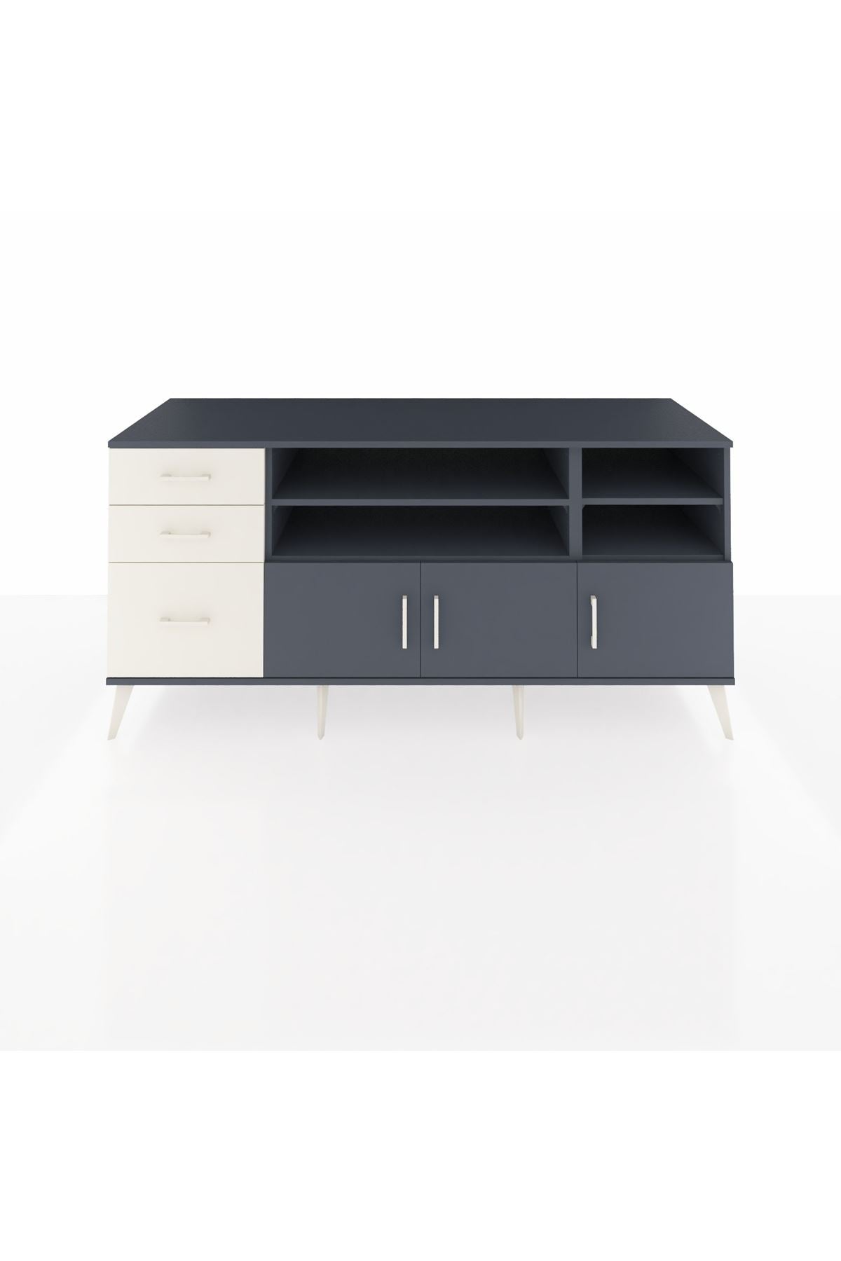 Kronos Konsol 4 Raflı 3 Çekmeceli 3 Kapaklı 176x59x83 - S610M031V16C