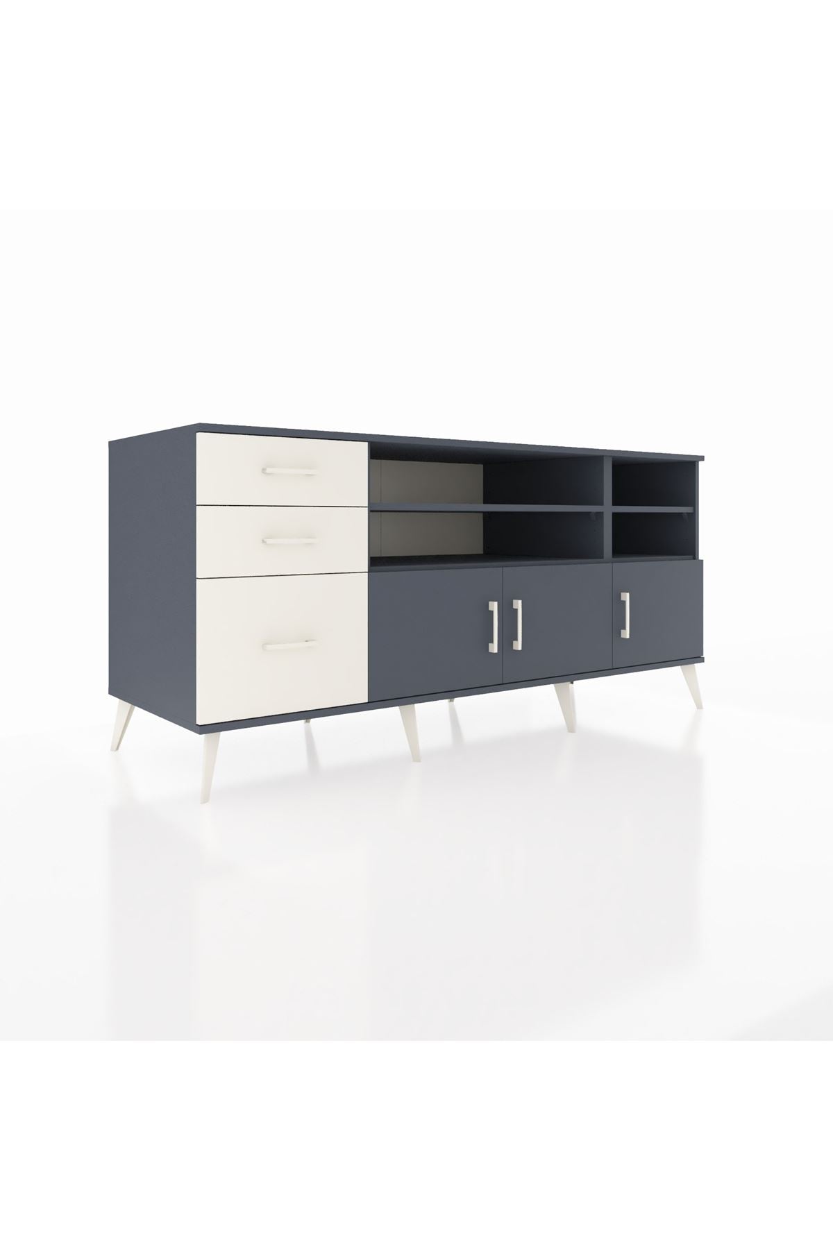 Kronos Konsol 4 Raflı 3 Çekmeceli 3 Kapaklı 176x59x83 - S610M031V16C