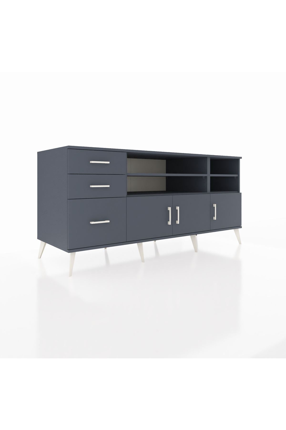 Kronos Konsol 4 Raflı 3 Çekmeceli 3 Kapaklı 176x59x83 - S610M031V17C
