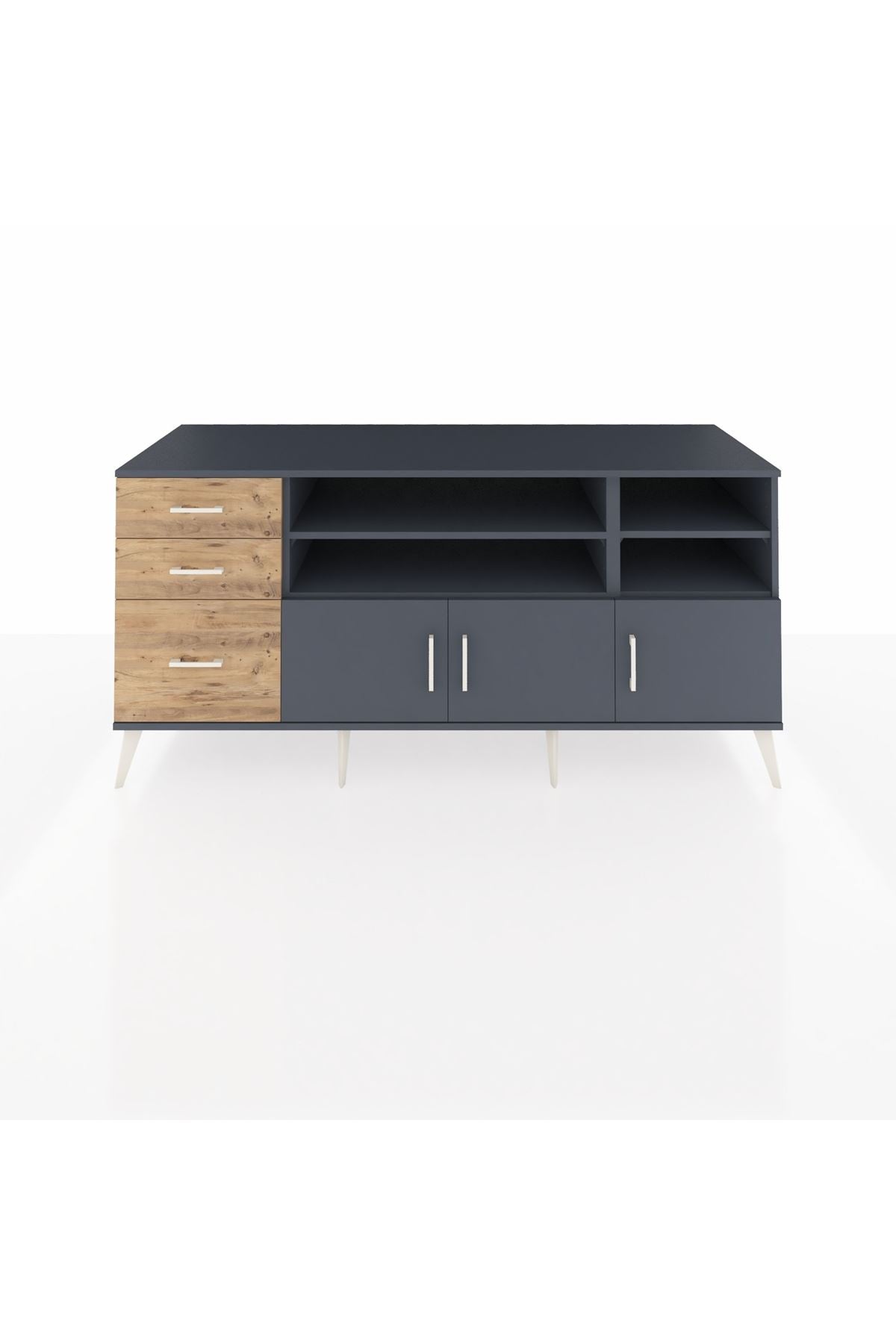 Kronos Konsol 4 Raflı 3 Çekmeceli 3 Kapaklı 176x59x83 - S610M031V18C