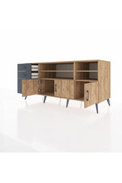 Kronos Konsol 4 Raflı 3 Çekmeceli 3 Kapaklı 176x59x83 - S610M031V20C