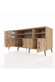Kronos Konsol 4 Raflı 3 Çekmeceli 3 Kapaklı 176x59x83 - S610M031V21C